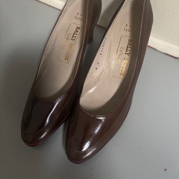 women’s like New Vintage Bally Swiss Bellezza Brown Leather Pumps - Picture 2 of 8